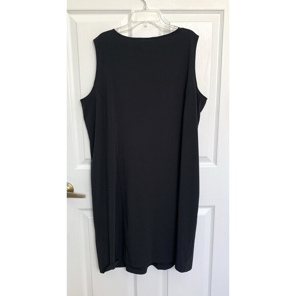 J. Jill Fit Black Sleeveless Black Dress Women's Size 2X Drawstring Waist - Picture 3 of 5